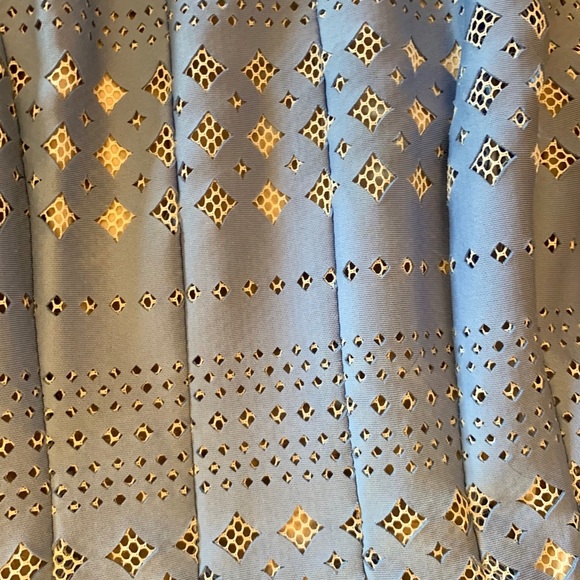 Eliza J Blue And White Peep Lace Dress POCKETS​ - Picture 3 of 5